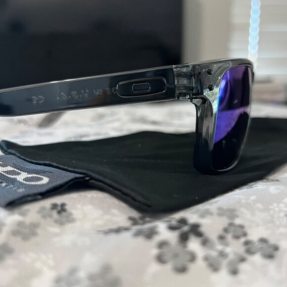 Oakley Sunglasses Holbrook Clear Feame Jade Iridium Prizm Polarized 9102 - Picture 8 of 16